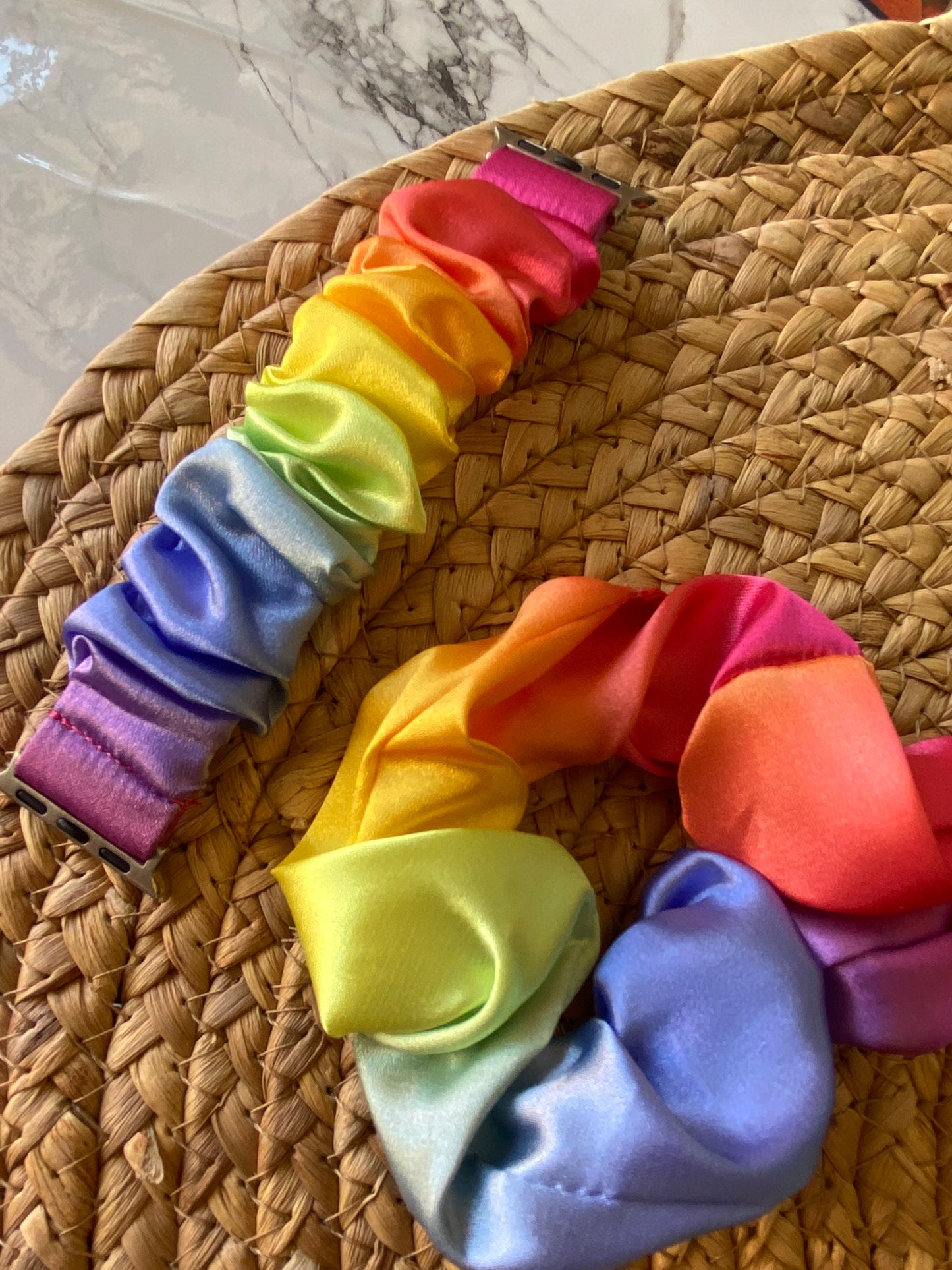 Correa tipo scrunchie + scrunchie