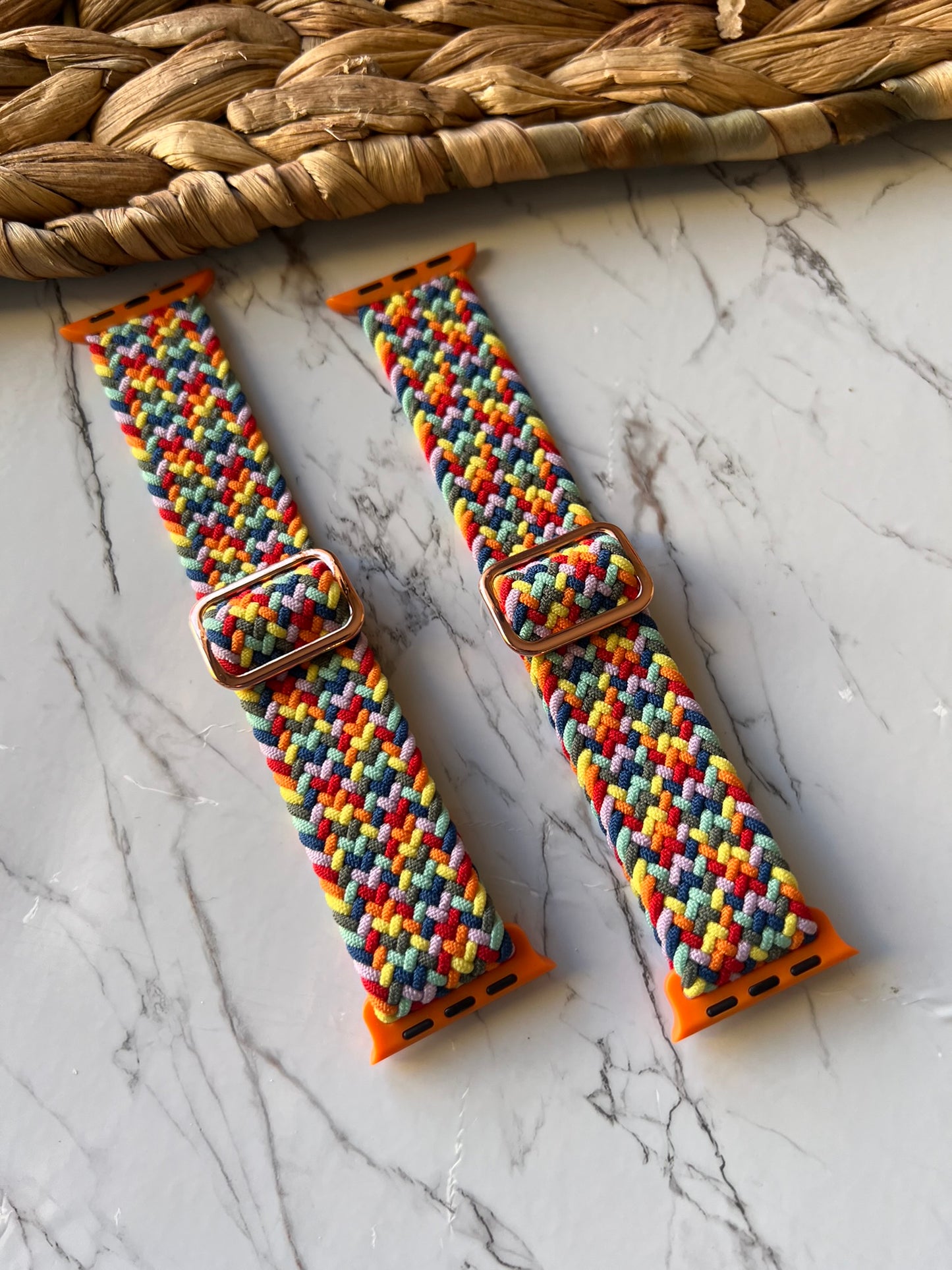 Correa apple watch tejida colorida