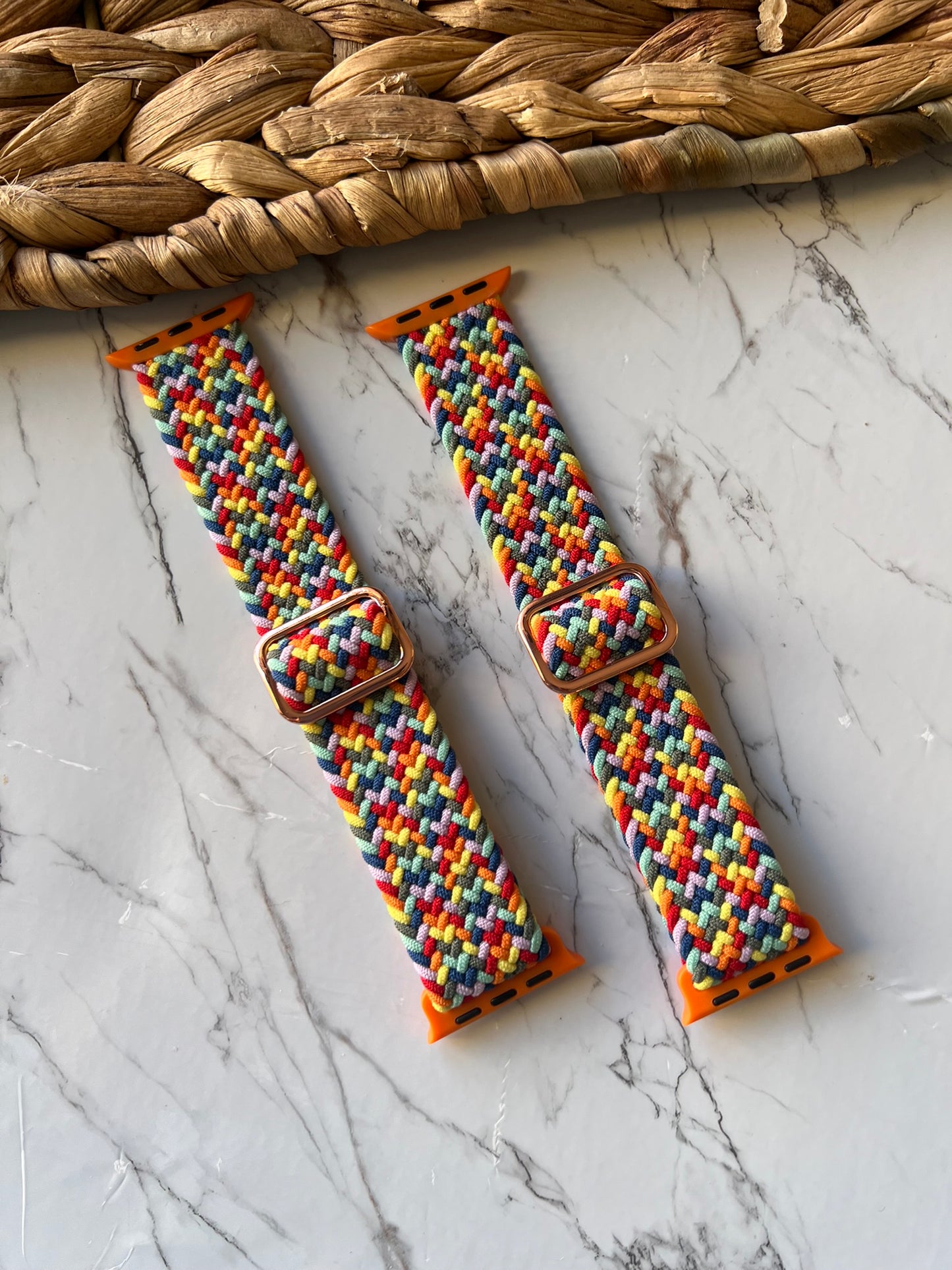 Correa apple watch tejida colorida