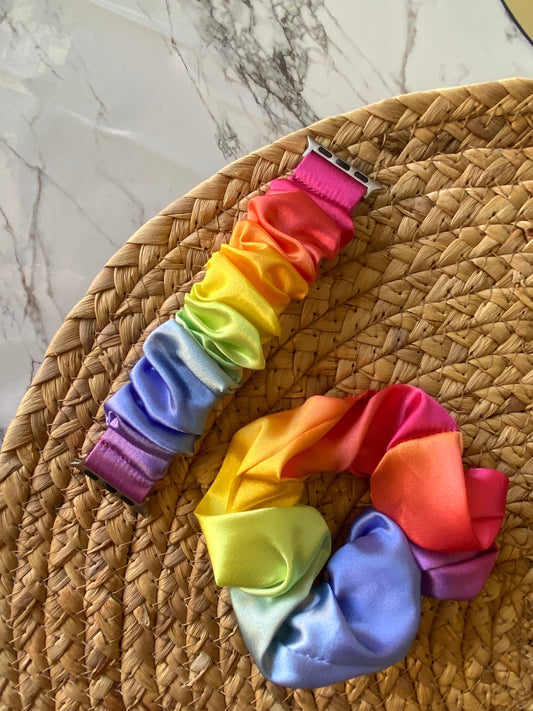 Correa tipo scrunchie + scrunchie